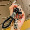 Designer Keychains for men and women creative metal car keychain Lanyards delicate cartoon bear waist hanging key pendant key ring