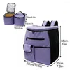 Dog Car Seat Covers Travel Bag Airline Approved Tote Pet Organizer Pockets Food Container Collapsible Bowl Traveling Storage