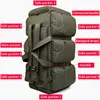 Duffel Bags 90L Large Capacity Men's Travel Canvas Military Tactical Backpack Waterproof Hiking Climbing Camping Rucksack XA216K 221117