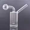 Mini-Glasölbrenner-Bong-Shisha-Wasserpfeifen mit dicken Pyrex Clear Heady Recycler Dab Rig Handbongs zum Rauchen