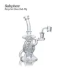 Hurtownia 7,68 cala Woda Bong Ballsphere Recycle Glass Dab Rig