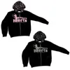 Hoodies Sweatshirts Goth Punk Sweatshirt Hoodies Zip Hoodie Yıldızlar Baskı Spor Palto Külot Uzun boyutlu büyük kapüşonlu ceket lgyz