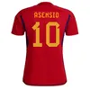 2022 spain soccer jerseys fans player version PEDRI ANSU GAVI FATI FERRAN TORRES MORATA football shirt KOKE AZPILICUETA 2023 ASENSIO 23 24 men and kids kits sets