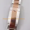 Montres-bracelets Montre automatique pour homme 40 mm Cadran marron Acier 904L Or Everose Bracelet bicolore pour homme Arf Cal.2824 Mouvement Montres mécaniques