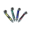 Metal Smoking Pipes Detachable Cleaning Portable Pocket Hand Pipe With Screen Mesh Pad Multi Colors