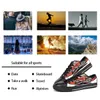 Sapatos personalizados Classic Canvas Cut Skateboard Triple Black Aceitar Customiza￧￣o Impress￣o UV Low Mens Womens Sports Sneakers Breathable Color 304