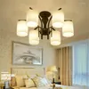 천장 조명 현대 LED 샹들리에 표면 장착 램프 E27 식당 침실 실내 조명을위한 루미나리아