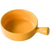 Bowls Baked Rice Bowl Nordic Style With Handle Baking Pasta Plate Simple Household Tableware Soup Noodle Salad