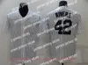 College Baseball Wears Baseball del film College indossa maglie cucite 45 Gerritcole 42Rivera schiaffeggiano tutto il numero cucito nome trasparente vendita
