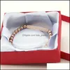 أساور سحر الجملة 10pcs/Lot Summer Bars Zircon Jewelry 6mm Copper Beads with Micro Dinlay Cz Pave Tube Drop Drop