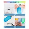 Gift Wrap Practical Key Tag Holder Slot Plastic Wall Mount Organizer med Clear Hard Identifier Marker 8 Colors 4 Pac