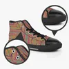 Scarpe Personalizzate Scarpe casual da uomo Sneakers in tela Moda donna Nero Arancione Mid Cut Traspirante Walking Jogging Color47890749