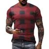 Casual shirts voor heren mannen die slanke fit ronde nek tops zomers pullover tee printen voor