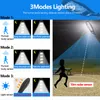 Décorations de jardin 10000W amélioré 168LED lampadaire solaire extérieur LED étanche pour mur lampe d'angle réglable intégré 10000mAH 221116