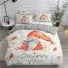 Set di biancheria da letto Set letto matrimoniale Natale Cartoon Gnome Copripiumino Camera da letto Tre pezzi Singolo Queen King Size Piumino deluxe 221116