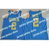 Basketball NCAA UCLA Bruins Russell 0 Westbrook Lonzo 2 Ball Reggie 31 Miller Bill 32 Walton Love Basketball Maglie da Korb