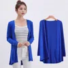 Kvinnors stickor Tees Summer Autumn Korean Modal Cardigan Ladies Shawl Female Cotton Sweater Cardigans Långärmad avslappnad tunna rockar 221117