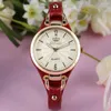 Wristwatches Fashion Women's Watch Elegant Leather Quartz Watches Slim Strap For Ladies Minimalist Dial Anniversary Gifts To Mom Montre