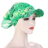 Wide Brim Hats Sun For Women Summer Ladies Visor Headwrap Hat Beach Fashion Print Outdoor Cap Anti-ultraviolet Travel 2022