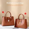 Abendtaschen Ladies Handtasche Großkapazität Business Umhängetasche Einfache Modes Messenger Solid Farbleder für Frauen 2022
