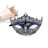 Wrought Iron Blindfold Women Metal Hollow Diamond Party Mask Masquerade Half Face Wedding Party Supplies