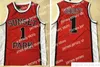 Баскетбол в колледже носит Cucito NCAA Pallacanestro Jerseys College Fredo Starr Shorty # 1 Sunset Par