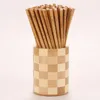 Natural Bamboo Wood Chopsticks Healthy Reusable Dishwasher Safe Chinese Carbonization Chop Sticks for Sushi Noodles