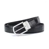 Belts Madun Thailand Crocodile Leather Men Belt Male Stainless Steel Pin Buckle Leisure Fashion Crocdile