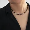 CHOKER TAUAM SOMMER HEISSE Schwarz Farbe Weiche Tonperlen Halsketten für Frauen Männer Einfache minimalistische Kragen Schmuckgeschenke 3032354