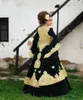 Albanska Caftan Hunter Green aftonkl￤nningar blossade l￥nga ￤rmar sammet lacetraditional kosovo prom kl￤nningar festkl￤der