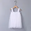 Robes de fille en bas âge robe de bébé Boho lin Tutu à volants bretelles voile maille princesse mariage fête d'anniversaire