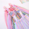 Robes de fille en bas âge robe de bébé Boho lin Tutu à volants bretelles voile maille princesse mariage fête d'anniversaire