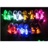 Party Favor Lacets clignotants à LED illuminent les lacets de chaussures en nylon avec pour les faveurs de fête en cours d'exécution Hiphop danse cyclisme randonnée patinage 3 M Dheny