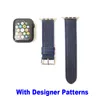 Designer L Flower Luxury Watch Straps Compatible med Apple Watch 44mm 42mm 40mm 38mm 41mm 45mm 49mm Soft Fashion Leather Replacement Strap for IWatch Series 8/7/6/5/4/3