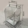 Bird Cages Stainless Steel Large Cage Parrot Luxury Pigeon Houses Outdoor Metal Quail Jaula Grande Birdcage Decoration DL60NL