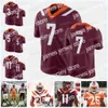 Football NCAA Virginia Tech Hokies Jersey Football Michael Vick Braxton Burmeister Jalen Holston Raheem Blackshear Tayvion Robinson Tre Tur