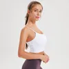 Roupa de ioga Top Women Sports Bra Gym Solid Color Moda Sexy Lingerie Nude Linda Sling Sling Soft Breathable Suporte