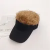 Bérets 2022 perruque une pièce tendance tendance casquette à visière hommes et femmes version coréenne personnalité drôle beau chapeau haut vide