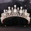 Diademi di cristallo da sposa Fascia per capelli Elegante copricapo Accessori per capelli da ballo Corone da sposa Gioielli da festival per feste