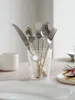 Dinnerware Sets Stainless Steel Luxury Cutlery Set Metal Knife And Fork Gift Modern Eco Friendly Sztucce Zestaw Kitchen Accessories BK50DC