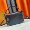 2022 New Cruise Spring Side Trunk PM bag Nicolas Ghesquiere Petite Malle box handbag Monograms flap Women mini Trunks Shoulder Cross body Purse Luxury Designer