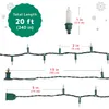 Noel Işıkları Noel Dekorasyon Ağaç Işıkları Bağlanabilir Akkor Led Dizeler Yatak Odası için Işık Düğün Ev Dekor