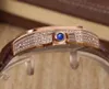 Klasyczne wielopiętrowane Super Quality Supphire Sapphire 40 mm tarcza Luminous Real 2813 Ruch Rose Gold Set Diamond Ca236J