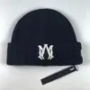 YYSS Warme Beanie-Schädel-Kappen, Designer-Strickmütze, beliebte Wintermützen, klassische Buchstaben-Druck-Kappen