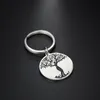 Life Tree Pendant Keychain Stainless Steel Keychains Keyring Thanksgiving Mother's Day Gift Key Chain