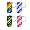 Schoen Onderdelen Accessoires Schoenen Charms Sleutelhanger Zachte Eva Met Gaten Fit Clog Charm Storage Key Board Pink Rainbow Blue Purple Ring Orna Smt0Y