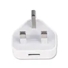 1 Port USB -laddare 3 Pin UK Mains Wall Plug -adapter Travel Hem Laddningsadapter för Samsung Mobiltelefon surfplatta