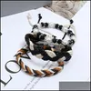 Bracelets de charme MTY couche Wrap Bracelet ensemble tissage tresse réglable empilage Bracelets bracelet manchette bracelet bijoux pour femmes Drop D DH40Y