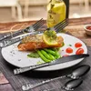 Dijkartikelen Sets Black Zilverware Set 20 -delige roestvrijstalen flatware voor 4 messen en lepels Forks Restaurant