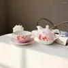 Teapots Small Personal Yixing Teapot European Handmade Ceramic Coffee Pot Water Jug Container Tea Infuser Chaleira Maker Ed50cf